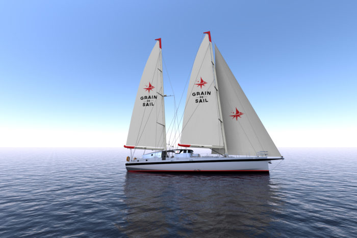 Грузовой парусник Grain de Sail отправился в первый рейс через Атлантический океан