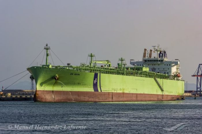 Завершены морские и газовые испытания третьей модификации судов BW LPG