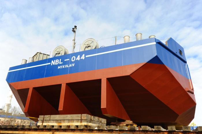 «Нибулон» в рабочем режиме спустил на воду шестое несамоходное судно проекта NBL-91