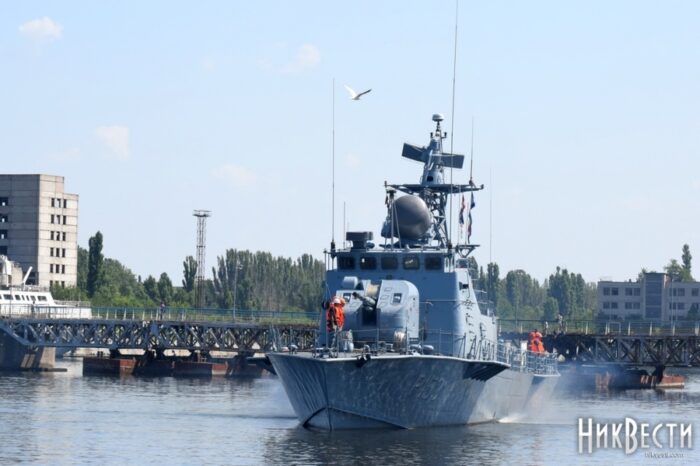 Военный катер «Прилуки» после ремонта возвращается в Одессу