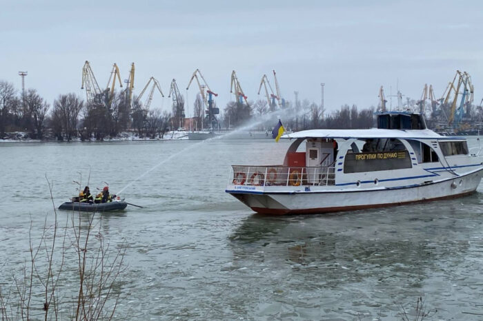 На Дунае прошли учения измаильских спасателей