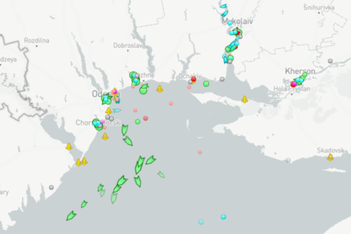 В украинских портах Черного моря остались более 60 иностранных судов