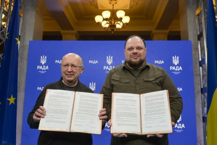 Декларацию единства ради европейской Украины подписали Стефанчук и Кубилюс