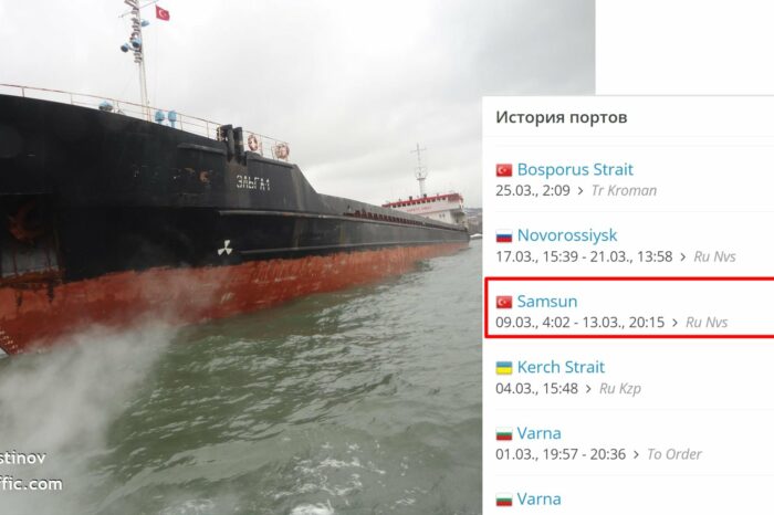 Еще одно судно крадет зерно из Украины