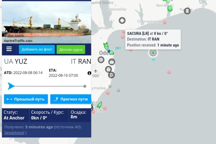 Ще два судна сьогодні вийшли з портів Великої Одеси