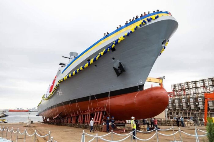Перший корвет Ada для ВМСУ спустили на воду в Туреччині