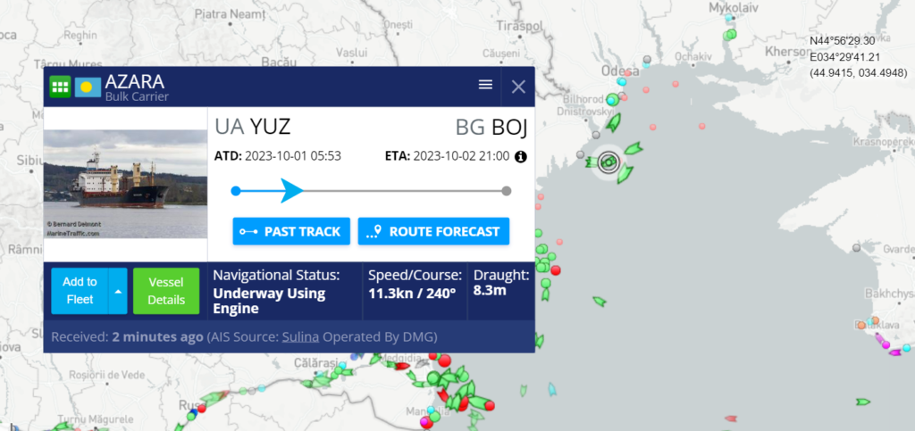 З портів Великої Одеси вийшли ще 3 судна 