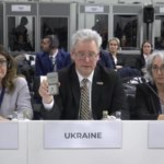 На засідання ОБСЄ привезли зерно з Ізмаїла, спалене росією